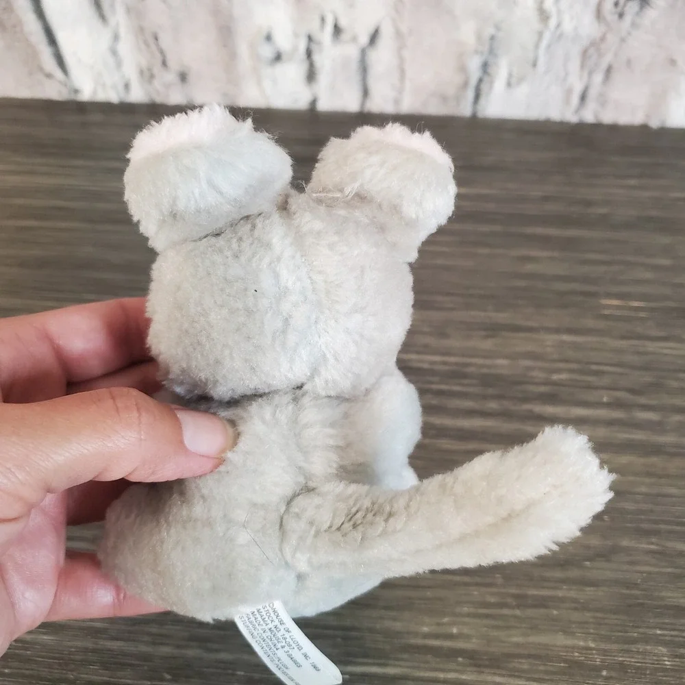 House Of Lloyd Plush 1989 Vintage Gray Mouse Tiny 4